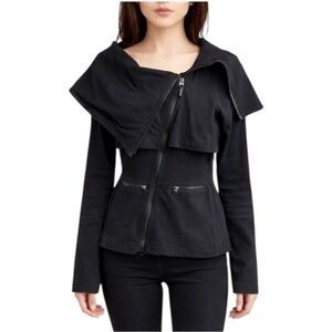 Lululemon Black Asymmetrical Zip Jacket Size 6